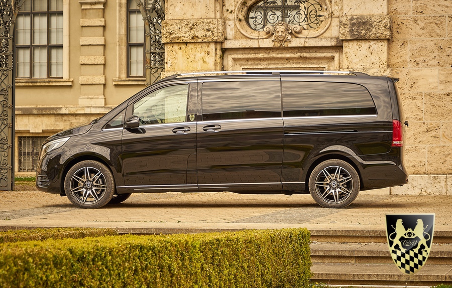 Mercedes-Benz V-Klasse 300 Extralang mit Luftfederung – Chauffeurservice  München I mit Chauffeur und Limousine