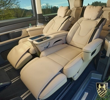 Luxury vehicles providing a comfortable journey.