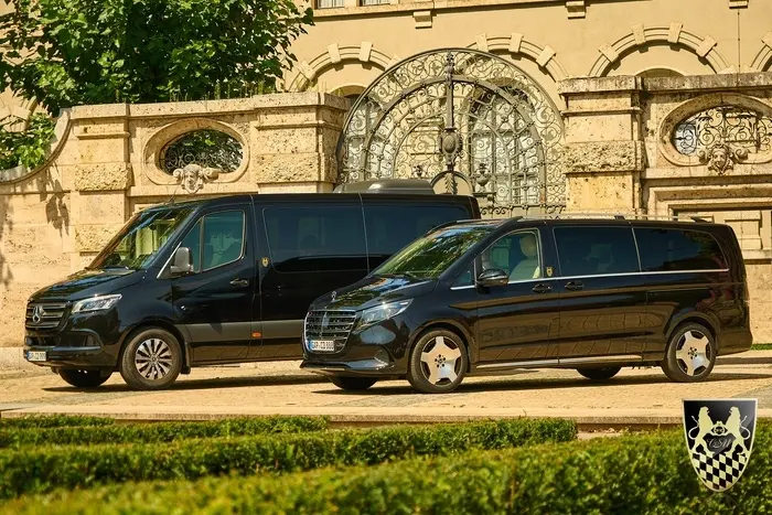 Mercedes premium Van and Mini bus up to 8 pax plus driver for Linderhof Palace Tours from Munich 