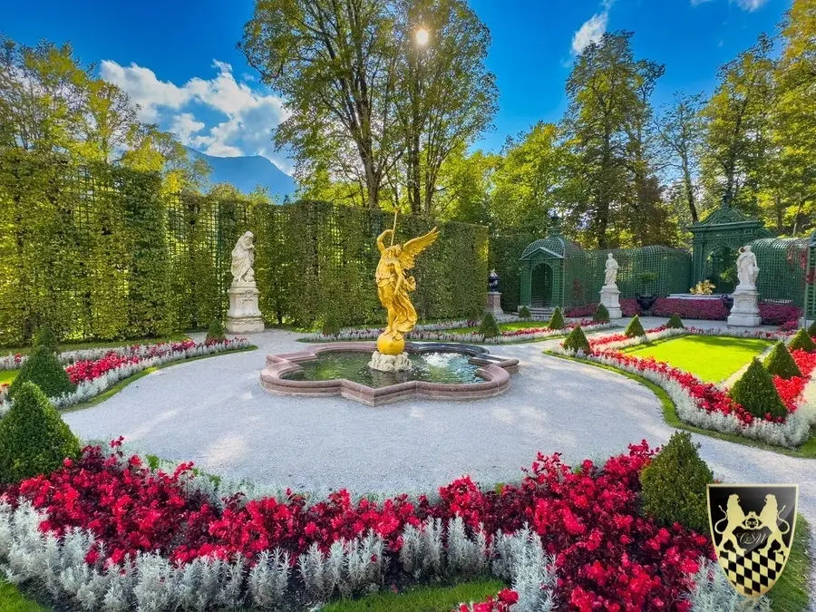 Linderhof Palace garden on a private tour summer 2025 